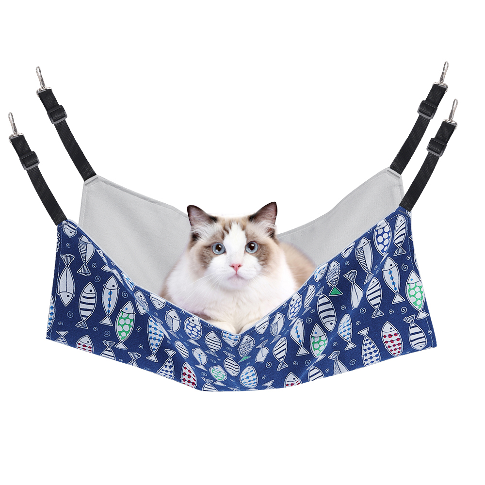 Cat Hammock Bed Comfortable Hanging Adjustable Pet Hammock Bed for Cats/Small Dogs/Rabbits/Other Small Animals